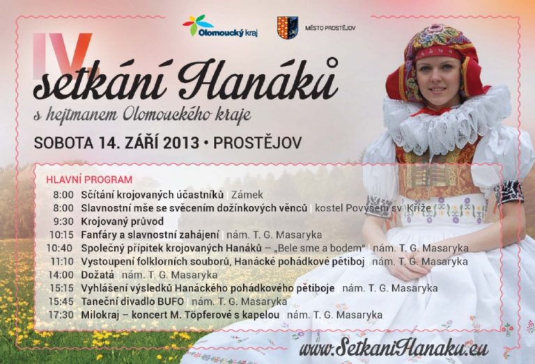 Hanáci se sjedou do Prostějova na setkání s hejtmanem
